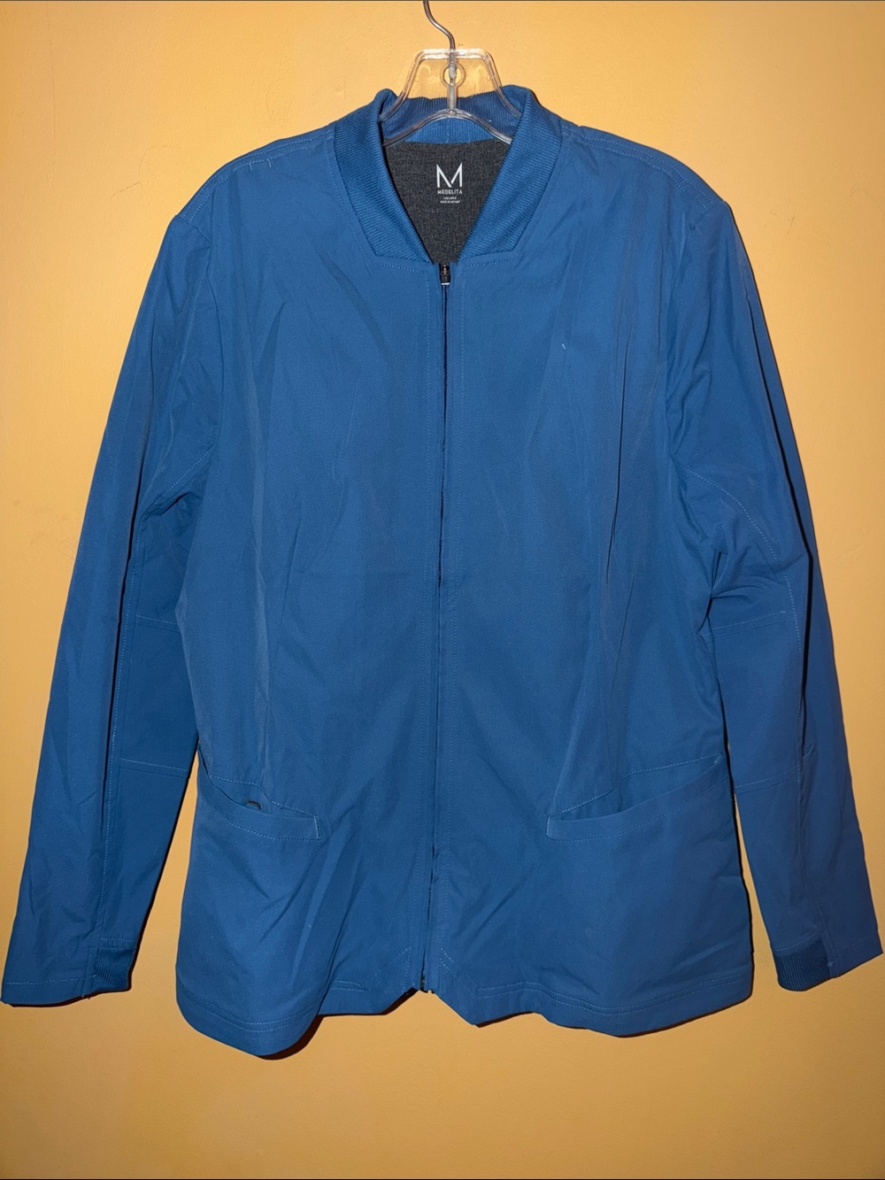 Medelita Scrub Women's Blue Zip Jacket